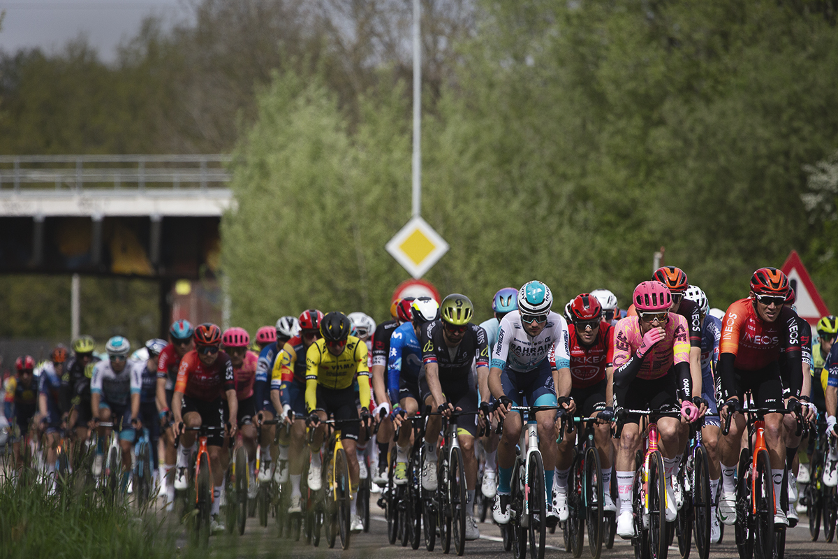 Amstel Gold Race 2024 - The peloton on Valkenburgerweg 