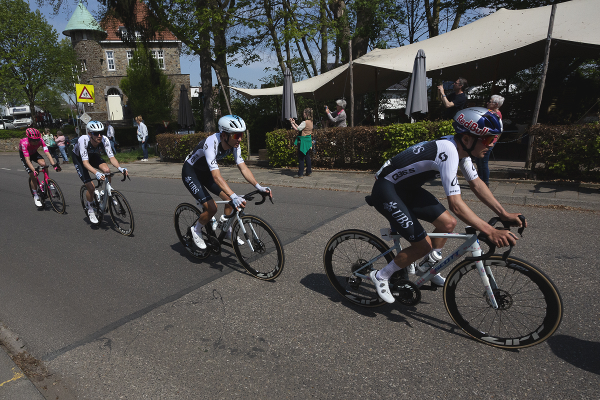 Amstel Gold Race 2025 - Riders from the Q36.5 Pro Cycling Team race through Epen