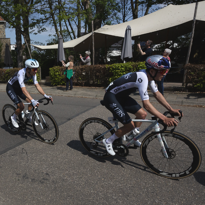 Amstel Gold Race 2025 - Riders from the Q36.5 Pro Cycling Team race through Epen