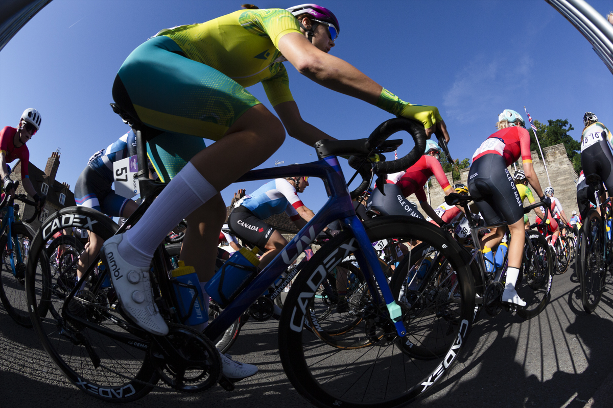 Birmingham 2022 - XXII Commonwealth Games - Women’s Road Race - Australia’s Georgia Baker seen in the peloton during the race