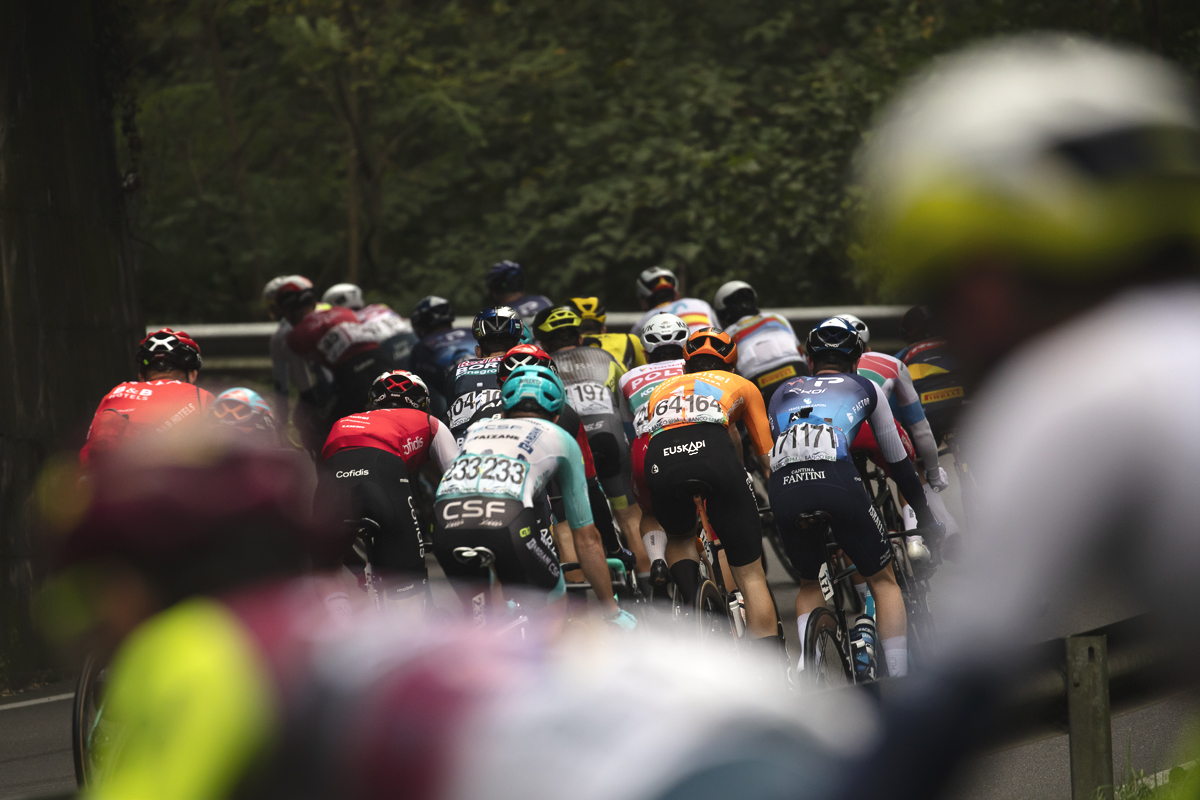 Coppa Bernocchi 2024 - A rear view of the riders in Castelseprio