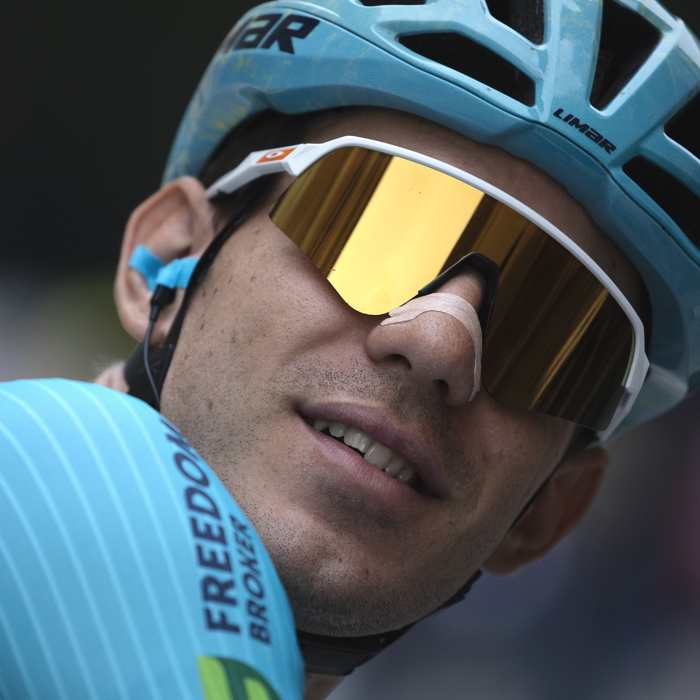 Coppa Bernocchi 2024 - The sun glints on  Davide Ballerini’s sunglasses before the race