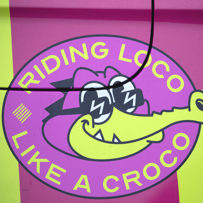 Coppa Bernocchi 2024 - EF Education - EasyPost’s Riding Loco Like A Croco logo