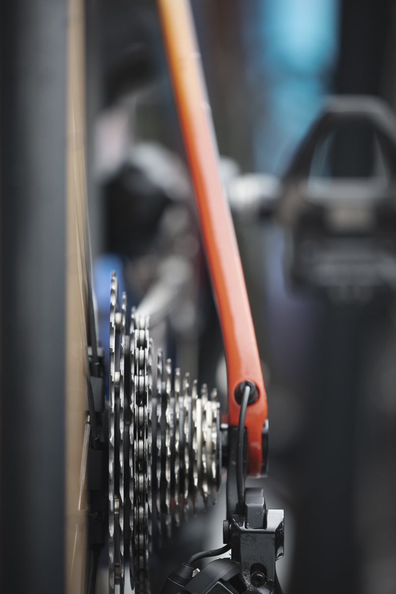 Coppa Bernocchi 2024 - A close up of the cogs on a Giant bike