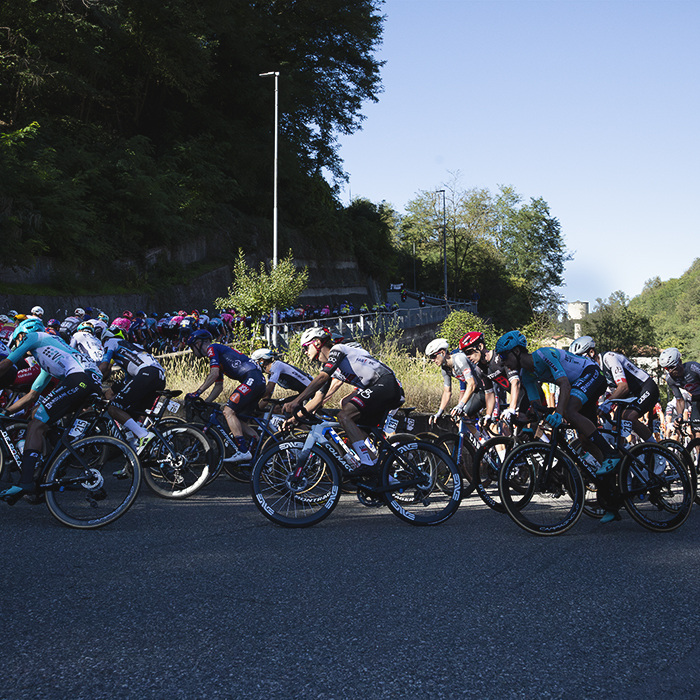 Coppa Bernocchi 2025 - Riders take on one of the switchbacks on the Salita Piccolo Stelvio