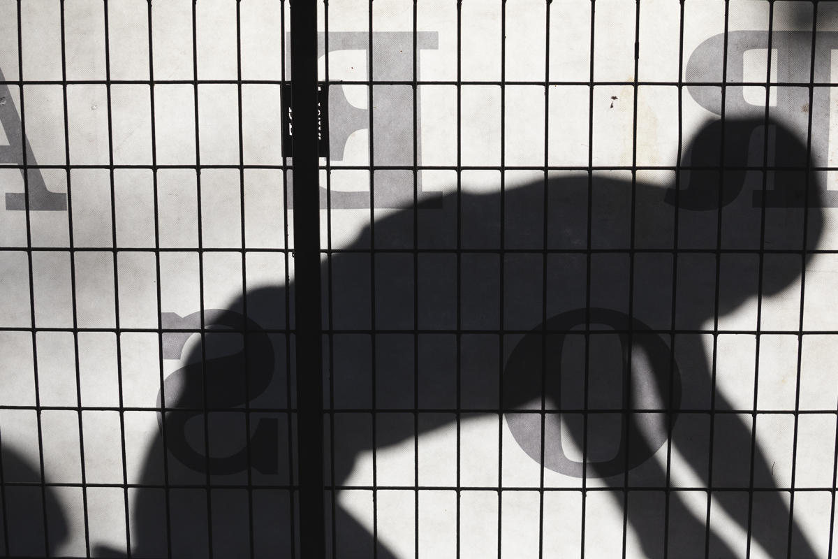 Coppa Bernocchi 2025 - A Silhouette of a rider in the advertising hoarding