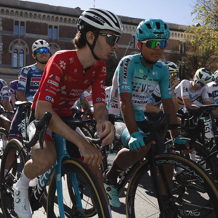 Coppa Bernocchi 2025 - Vicente Rojas & Marc Cabedo enjoy a conversation on the start line
