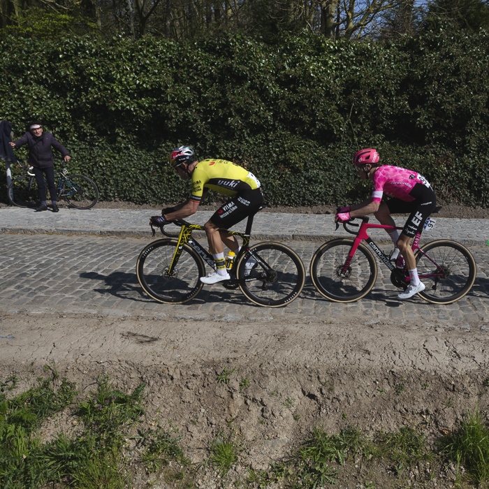 Dwars Door Vlaanderen 2025 - Riders are cheered on enthusiastically by different generations of fans on Eikenberg