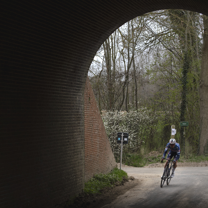 E3 Saxo Classic 2025 - Casper Pedersen is seen framed by a tunnel entrance