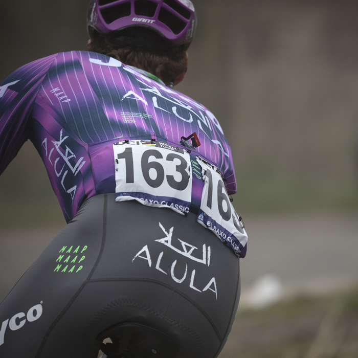 E3 Saxo Classic 2025 - A rear view of Jasha Sütterlin