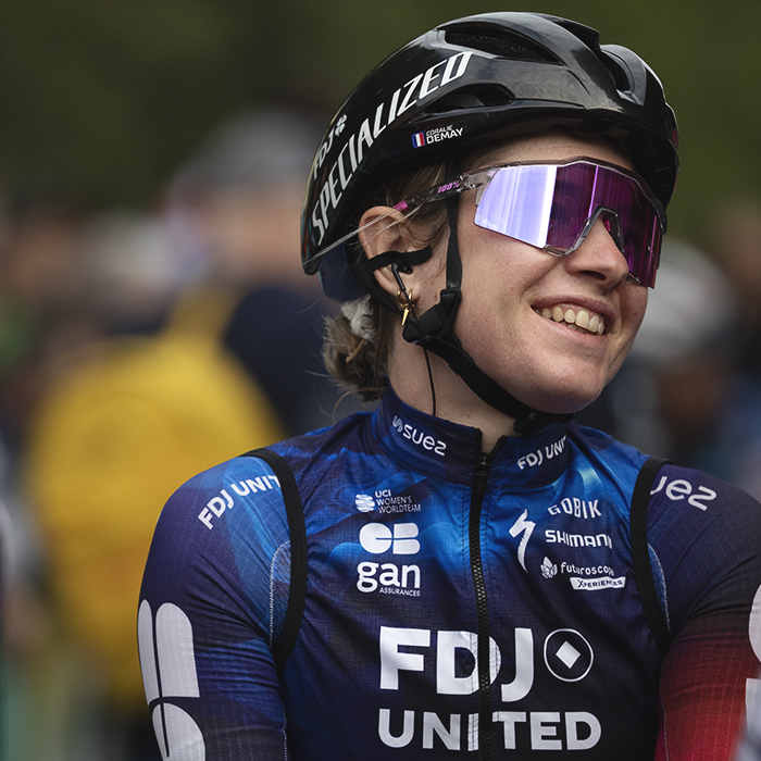 Giro dell'Emilia Internazionale Donne Elite 2025 - Coralie Demay of FDJ - SUEZ smiles on the start line