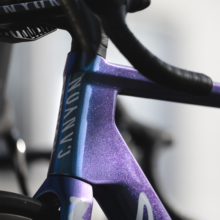 Kuurne Brussel Kuurne 2025 - A close up of a Alpecin Deceuninck Caynon bike