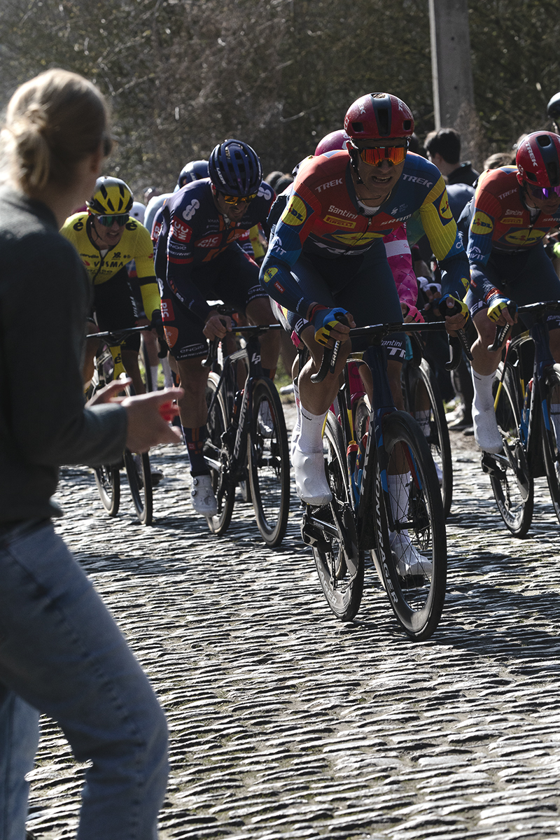 Kuurne Brussel Kuurne 2025 - Jonathan Milan of Lidl - Trek on the cobbles of Mont St-Laurent