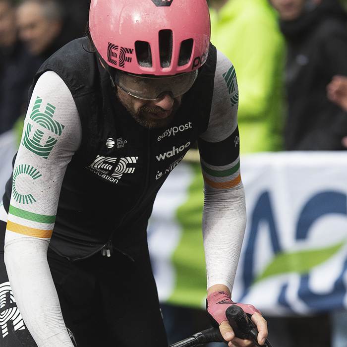 La Flèche Wallonne 2024 - Ben Healy of EF Education - EasyPost pushes up the Mur de Huy