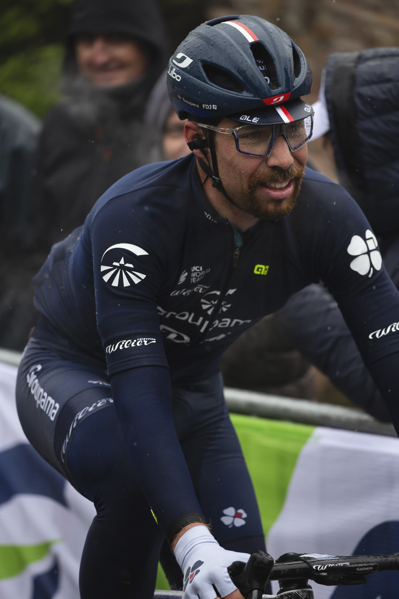 La Flèche Wallonne 2024 - Clément Russo of Groupama - FDJ on the Mur de Huy