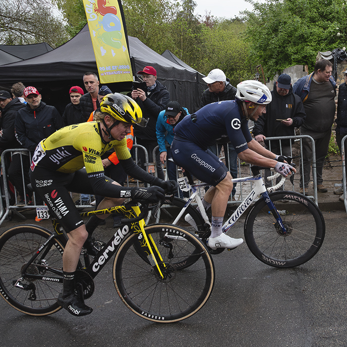 La Flèche Wallonne 2025 - Jørgen Nordhagen and Valentin Madouas on the Mur de Huy