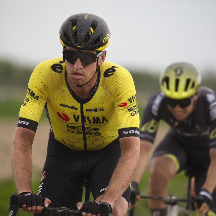 Paris Roubaix 2024 - Edoardo Affini of Team Visma - Lease a Bike on Camphin-en-Pévèle