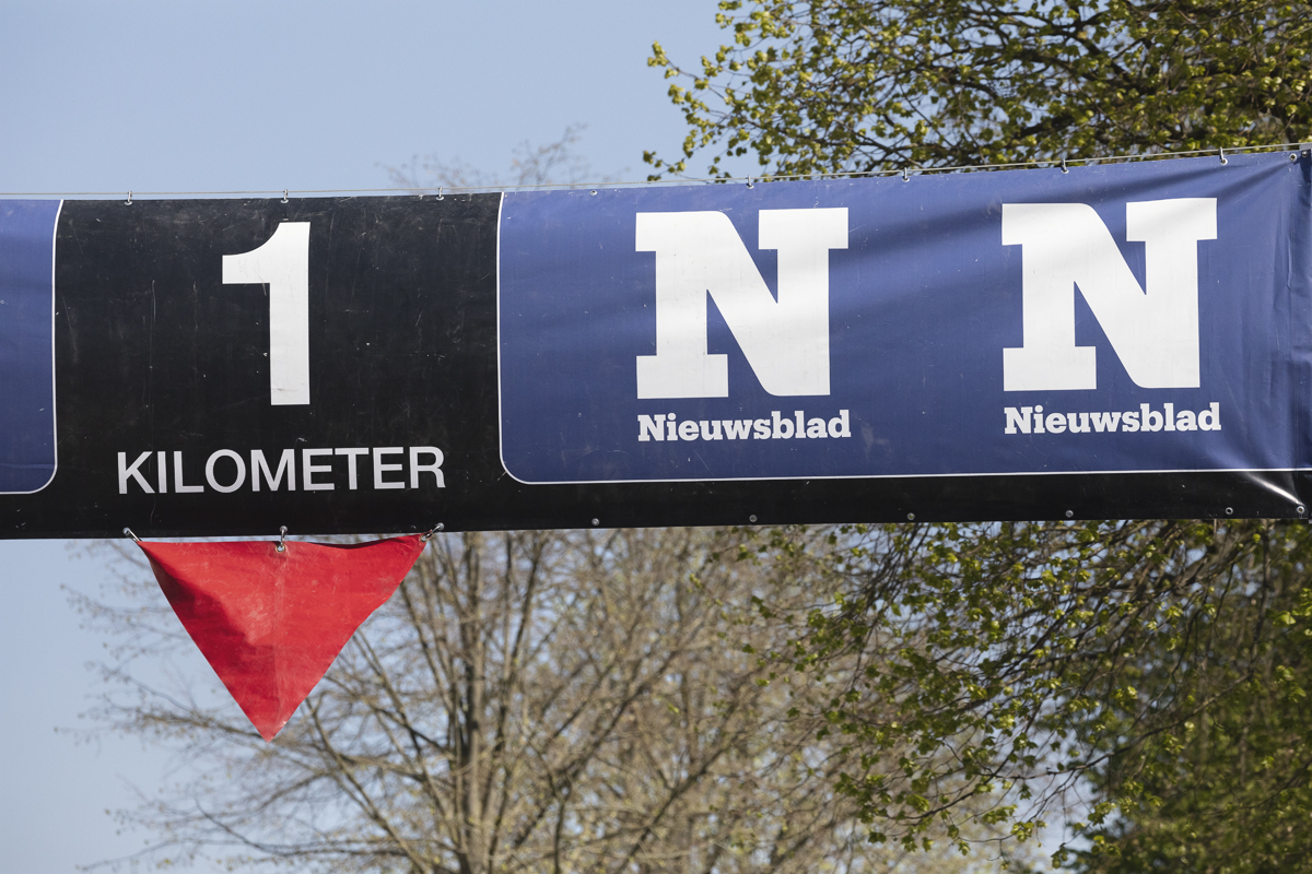 Scheldeprijs 2025 - A close up of the Flamme Rouge