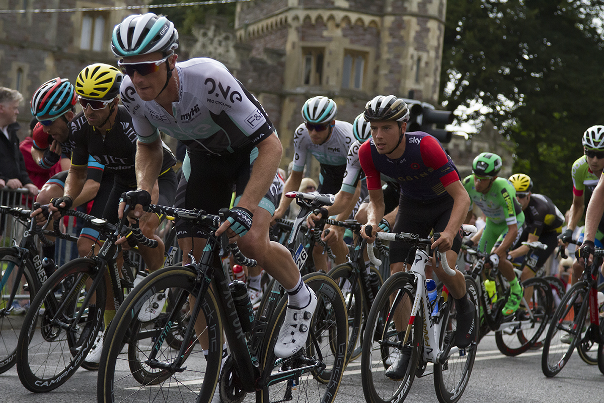 Tour of Britain 2016 - riders take part in the road race in Bristol