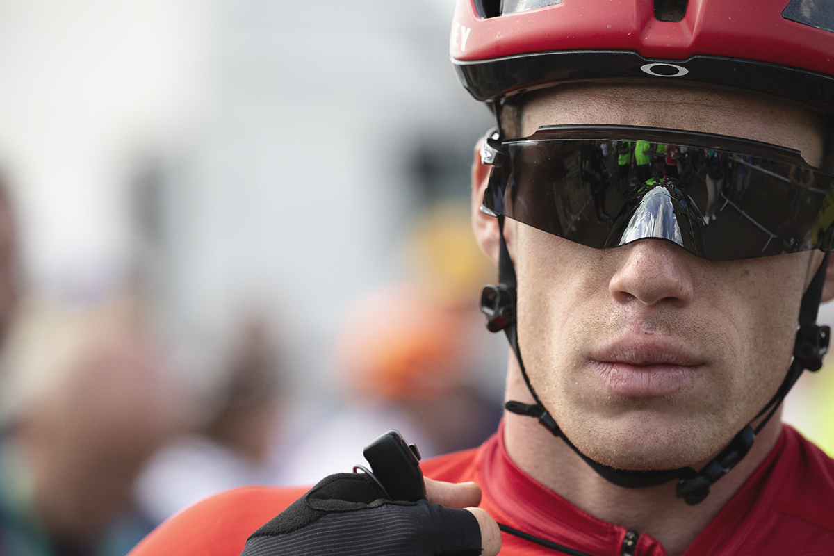 Tour of Britain 2025 - Alberto Dainese following the stage finish at Burton Dassett