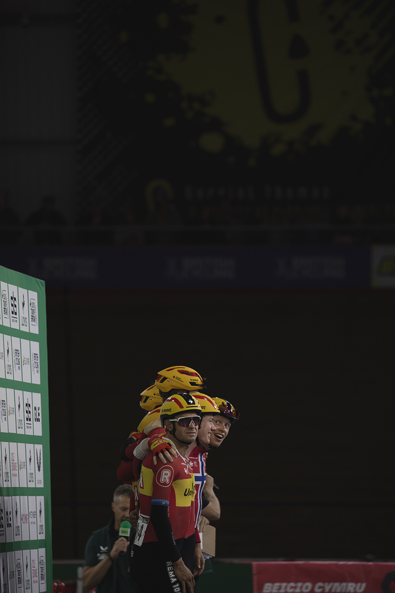 Tour of Britain 2025 - The Uno-X Mobility team are presented to the crowd