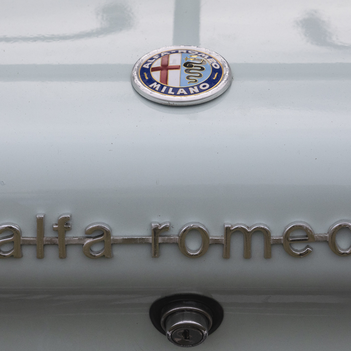 Tour of Britain 2025 - A close up of the Alfa-Romeo logo