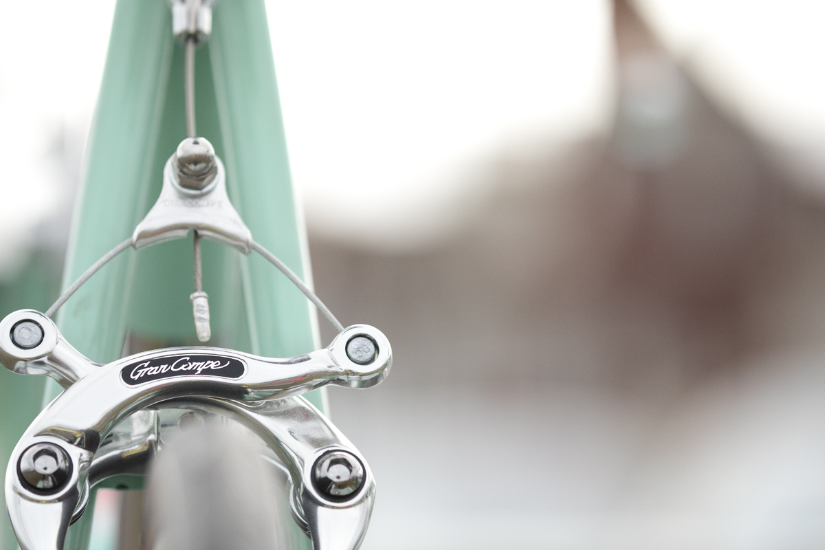 Tour of Britain 2025 - A close up of Dia-Compe Gran Compe brakes