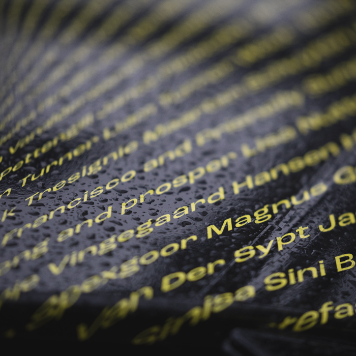 Tour of Britain 2025 - A close up of a Team Visma - Lease a Bike car with the names of their riders in the paintwork