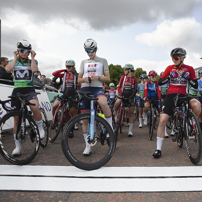 Tour of Britain Women’s 2025 - Stage 4 - Riders on the start line in Glasgow