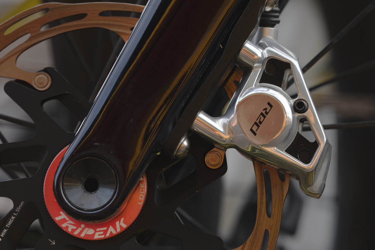 Tour of Britain Women’s 2025 - Stage 4 - Detail shot of TRiPEAK - SRAM Red parts