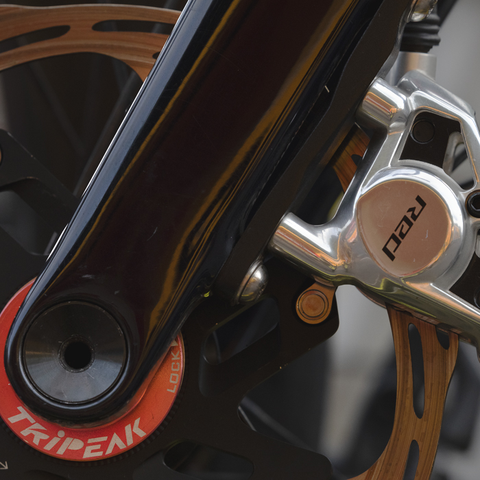 Tour of Britain Women’s 2025 - Stage 4 - Detail shot of TRiPEAK - SRAM Red parts