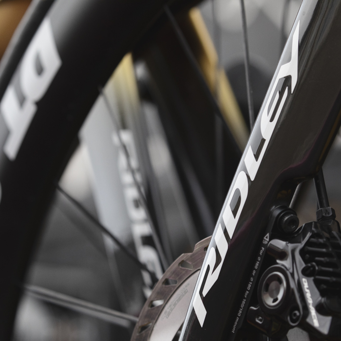 Tour of Britain Women’s 2025 - Stage 3 - Close up of a Ridley bike frame