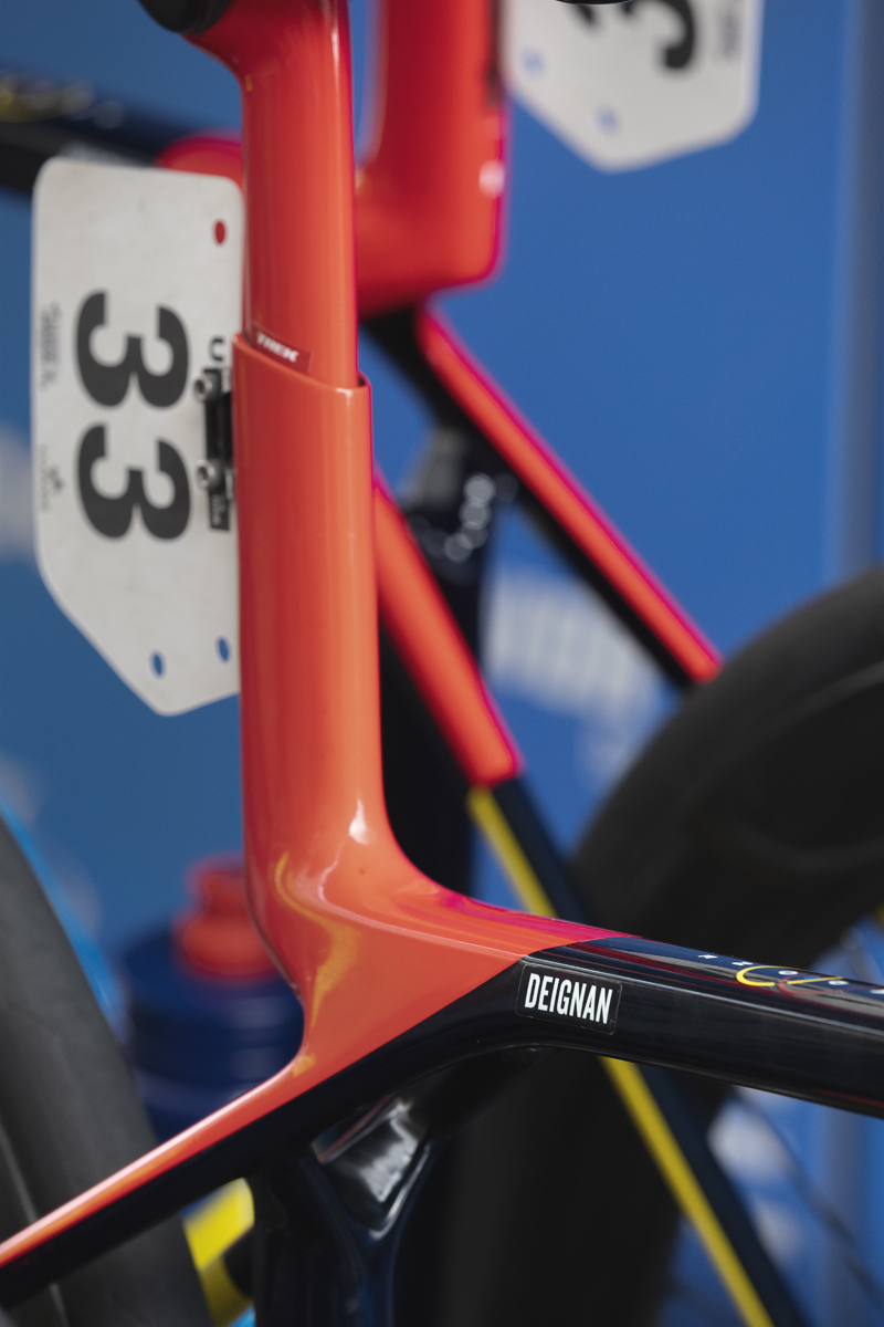 Tour of Britain Women’s 2025 - Stage 3 - Trek - Lizzie Deignan’s bike close up