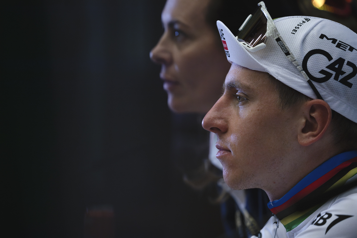 Tre Valli Varesine 2025 - A profile of Tadej Pogačar during the press conference