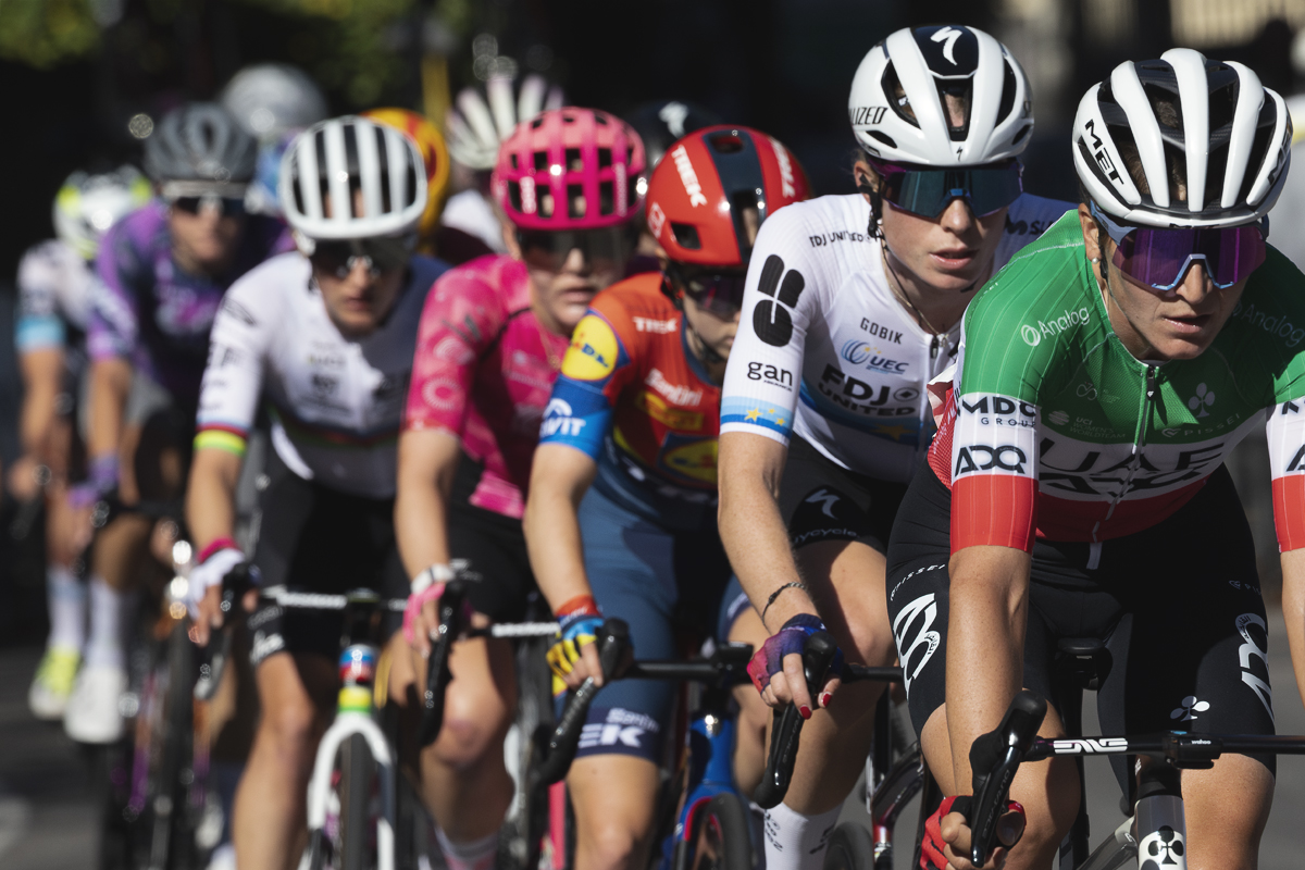 Tre Valli Varesine Women’s Race 2025 - Elisa Longo Borghini & Demi Vollering look focused during the race